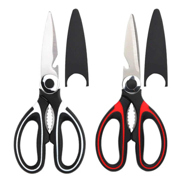 

Hot Selling Stainless Steel Kitchen Scissors for Kitchen Accessories, Red and black