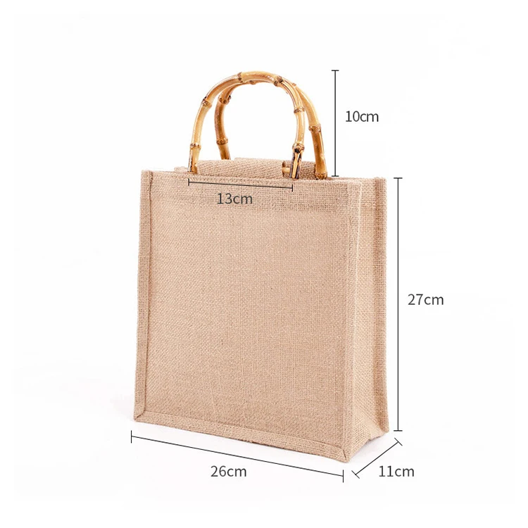 

CG083 Custom popular good quality eco friendly foldable linen beach burlap jute tote bags wholesale