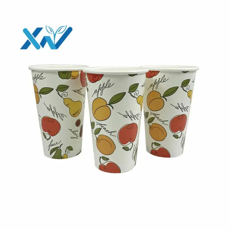 

Eco friendly cheap 9oz single wall coffee paper cup with custom logo printed from china source factory supplier