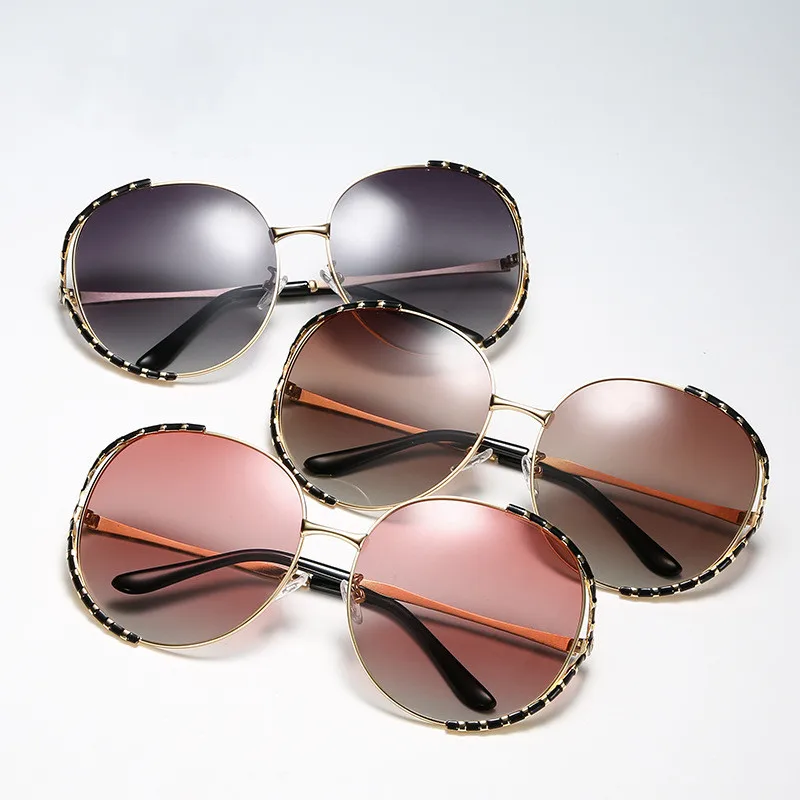 

Uv400 Pearl New Italy Quality High End Luxury 2021 Shades Man Custom Fashionable Round Sunglasses Women, Colors