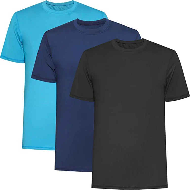 

China Custom Men Soft Quick Dry Fit Sport Tshirt 100% Polyester Blank Plain T-shirt Functional Running Wear T Shirt, Customized color