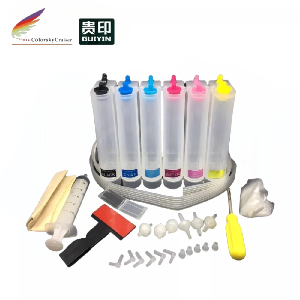 Universal 6 Color CISS Kit with Accessaries for Ink Inkjet Cartridge for epson for Brother for hp for samsung for lexmark