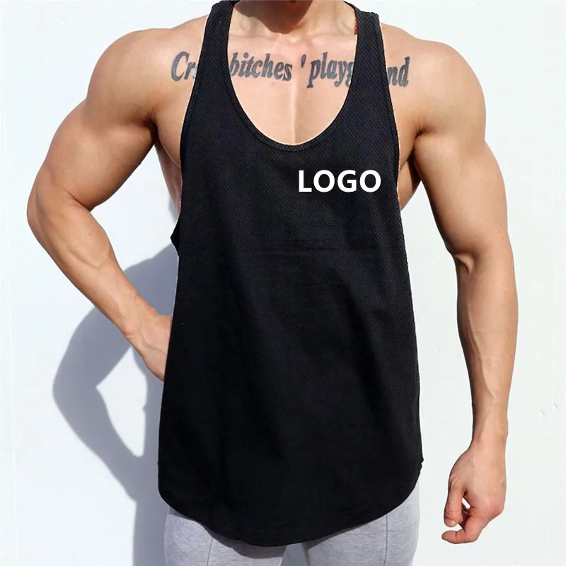 

wish hotsale summer fitness tank top gym sleeveless sports loose men tank top