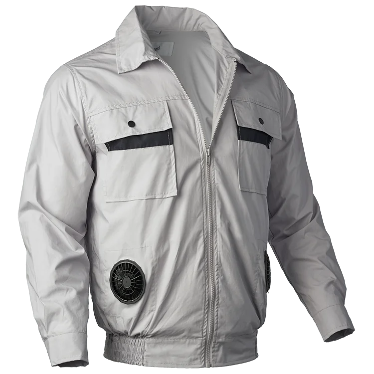 

Sun-proof clothing cooling workwear wind circulation inside fan cooling jacket