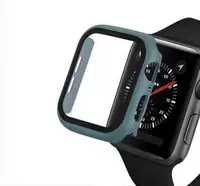 

Full body Tempered glass screen protector with PC frame case for apple watch 38mm 40mm 42mm 44mm