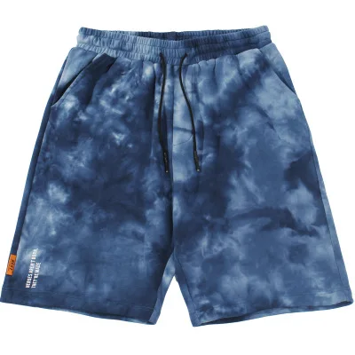 

2020 summer new tie-dye shorts men's drawstring loose printed five-point pants, Pictures shows