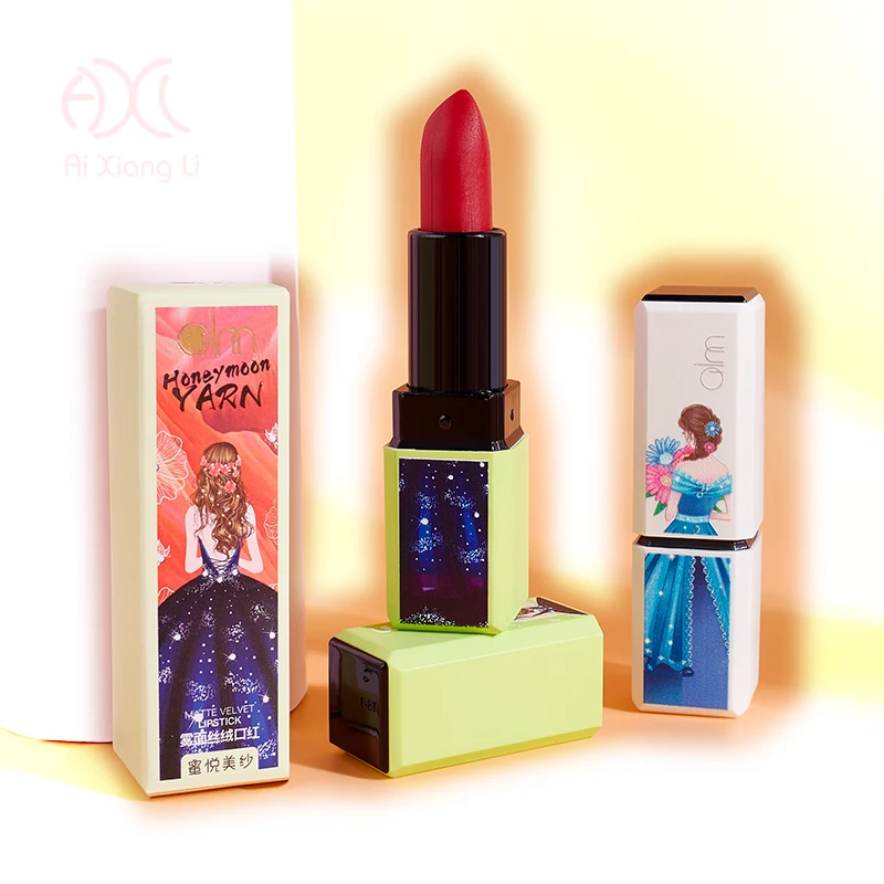 

JIAYA Matte velvet lipstick easy to color not greasy silky texture lustre nourish skin rich color