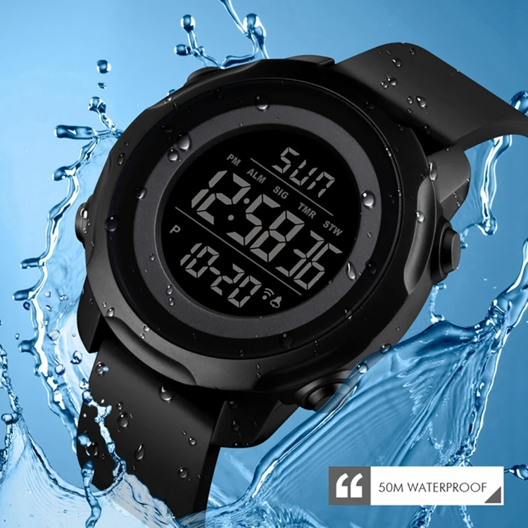 SKMEI 1540 en iyi dijital saatler erkekler için analog nikel ücretsiz su dayanıklı erkek spor dijital saatler