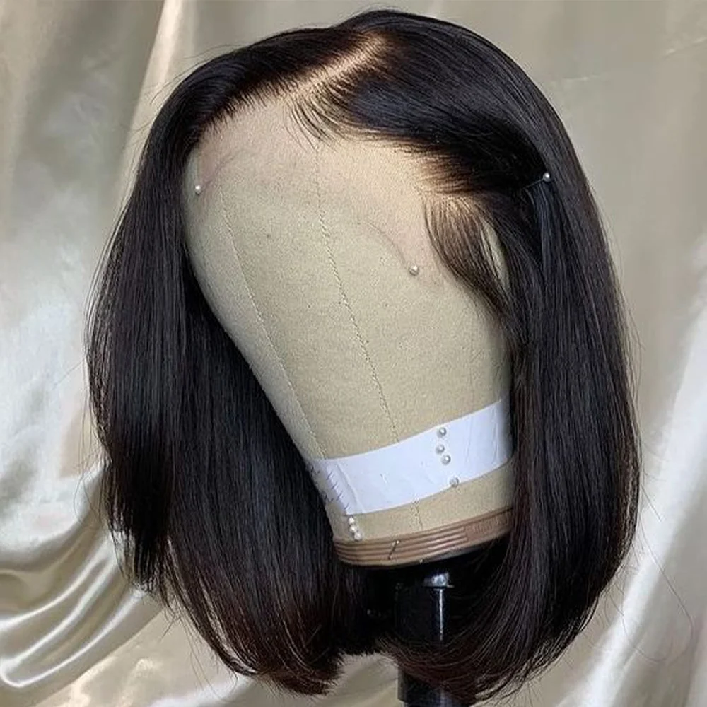 

180% Density Curly Straight Lace Front Bob Wigs Summer Promotion Sale Cheap 13*4 Lace Frontal Short Bob Wig 50% off