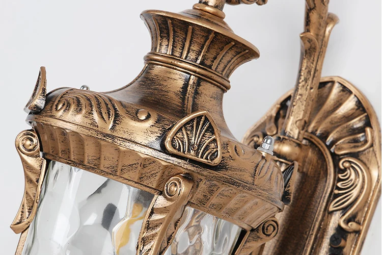 Antique style vintage wall lamp popular European outdoor wall light aluminum garden light