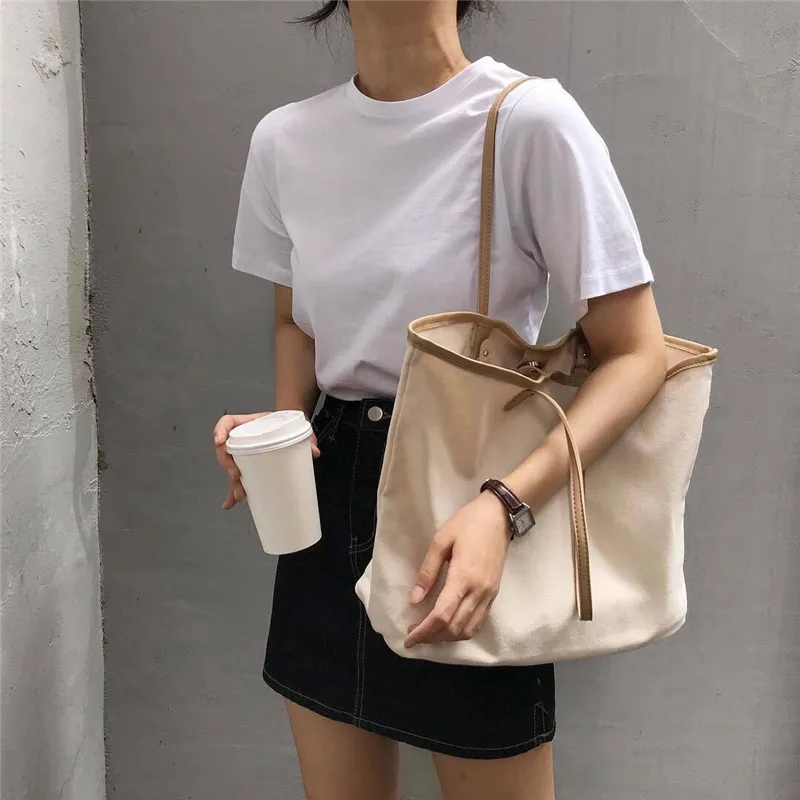 

Eco Tote Canvas Bag Handbag Shopping Bags