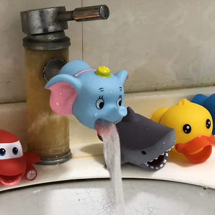 

Wholesale Cute Animal Bathroom Sink Handle Extender Baby Faucet Cover Child Safety Products Sink Handle Faucet Extender