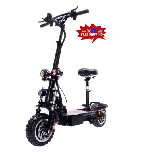 

2021 Most popular in Europe 11inch 60v 5600w off road dual motor with seat electric scooter