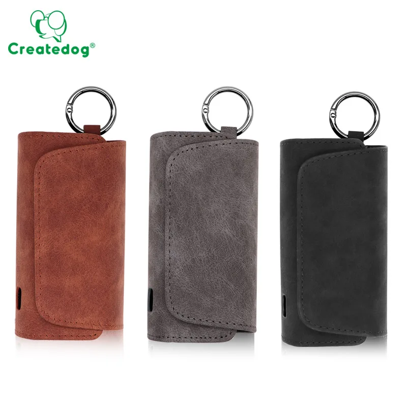 

New PU case leather pouch for use with IQOS, Black,brown,yellow,blue...