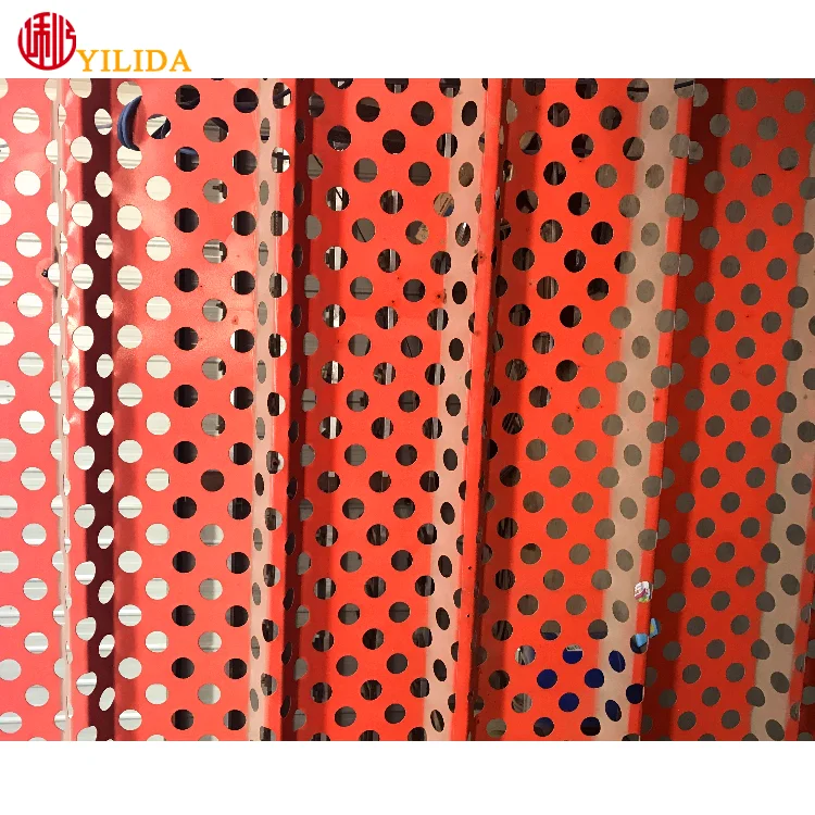 Anping Corrugated perforated mesh for curtain wall cladding
