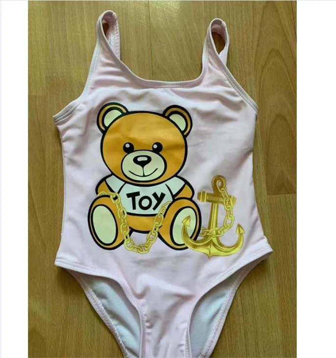 

2021 New arrival children girls swimwear girls designer kids clothes High-end children's clothing European and American Bikini, As picture show