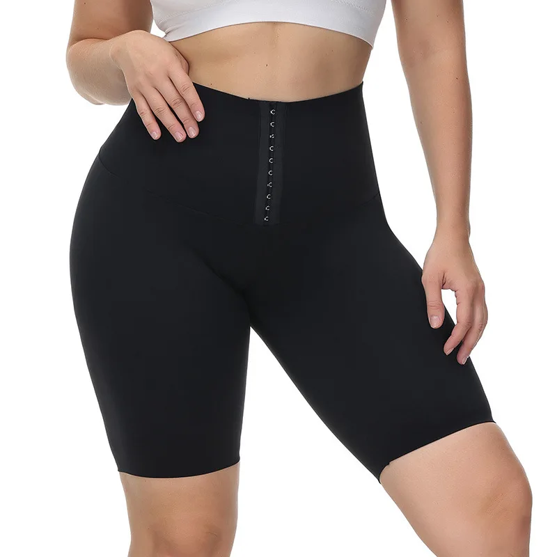 

Body Shaper Pants Yoga Slimming Pants Women Fitness Half Short Shapewear Waist Trainer Tummy Control Workout Gym Leggings