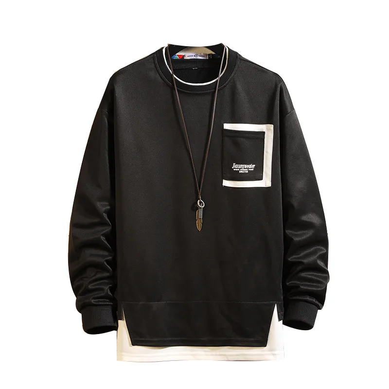 

Custom Logo Japan Style Casual O-Neck 2020 New Arrived Hoodie Sweatshirt Men Thick Fleece Style Hip Hop High Streetwear Clothing