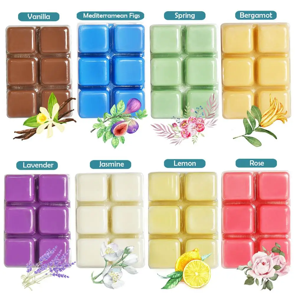 
Scented Wax Cube Melts Blocks For Oil Burners Candles Home Decor 