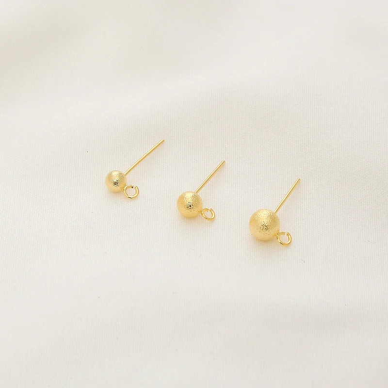 

earring findings jewelry making ball earrings lucky grass earrpins for accessories