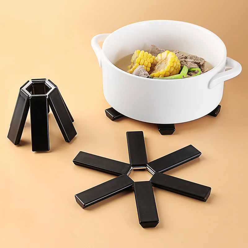 

Silicone heat mats pot holders hot pads folding heat insulation pad