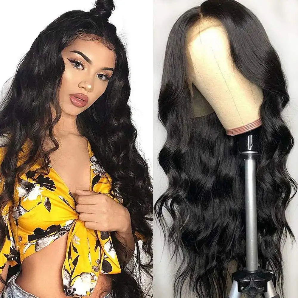 

13x4 Transparent Body Wave Unprocessed Remy Brazilian Virgin Cuticle Aligned Lace Front Human Hair Wigs For Black Women