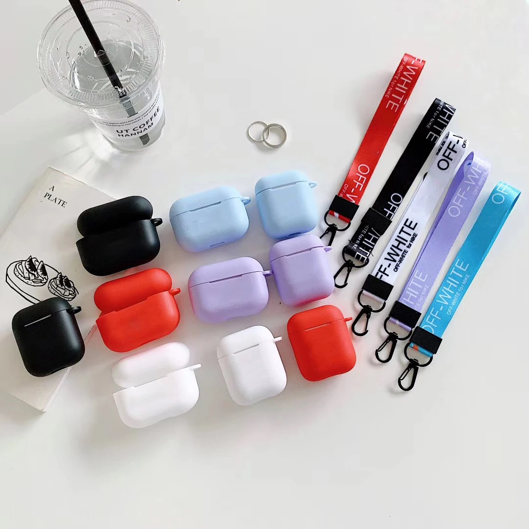 

Luxury ShockProof Protective Earphones Cover jordan tpu soft earphone Case for apple Airpods Case with keychain design, Multi colors