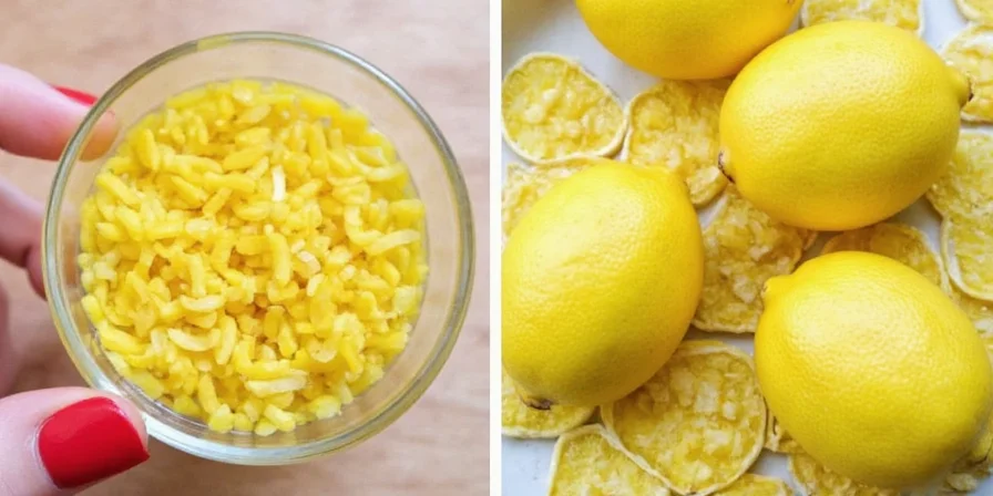 Dried lemon zest gift idea