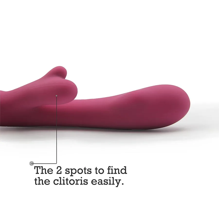 Rabbit Vibrator Smart Warming Sex Toy Women Silicone Rechargeable Waterproof 8 Vibrations