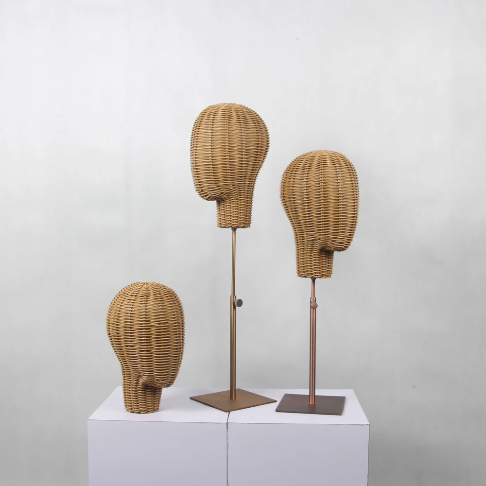 rattan mannequin head