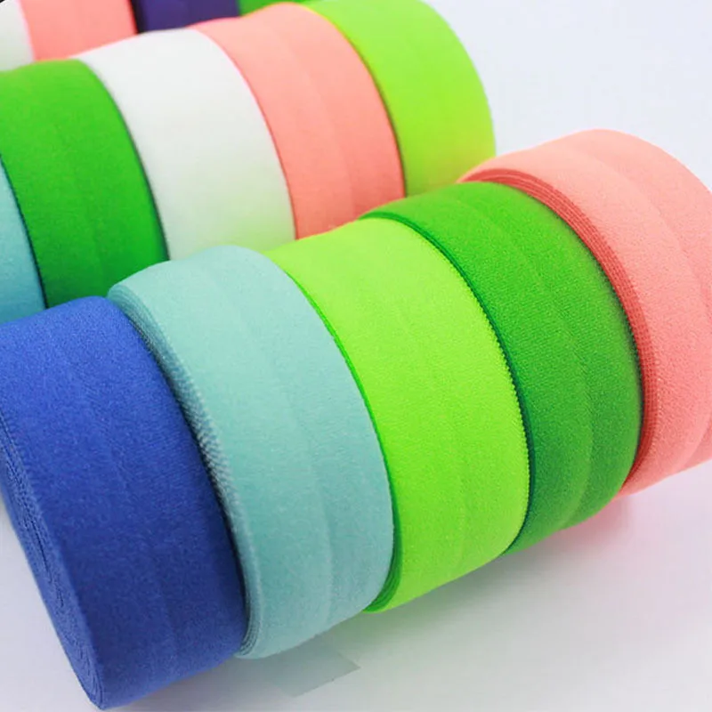 

2cm white nylon band can be dyed Binding Elastic Band Knitting Factory Spot Fold Rubber Band