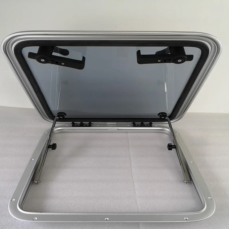 

Aluminum Square Deck Hatch Porthole Window With Tempered Glass 8 Sizes For Marine Boat Yacht