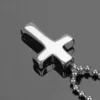 Stainless Steel Cross Cremation Ash Jewelry, Crucifix Urn Pendant Jewelry