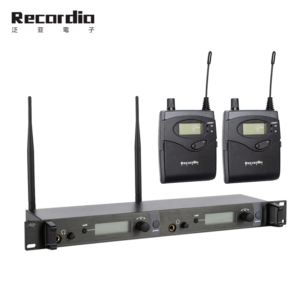 

GAW-M2050 Digital system high quality wireless in ear monitor system performance monitor headphones, Black