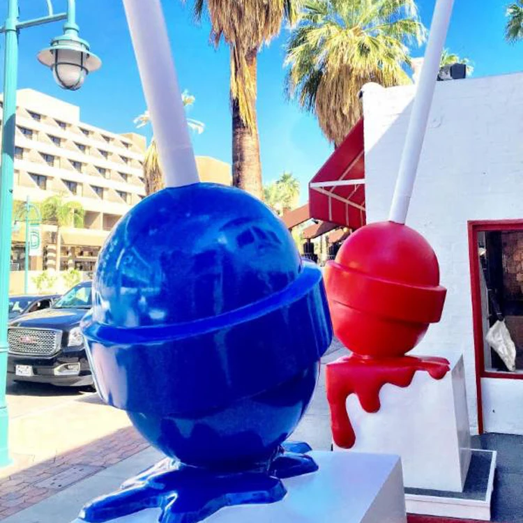 Pop Art Sculpture Candy Dripping Style Art Fiberglass Giant Candy