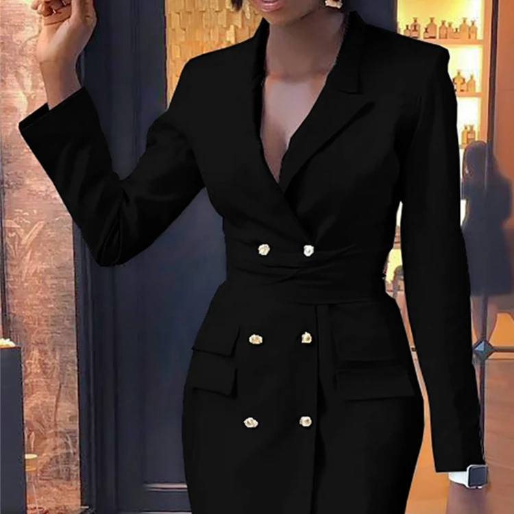 

New Design Women Blazers 2019 Velvet Blazer Dress