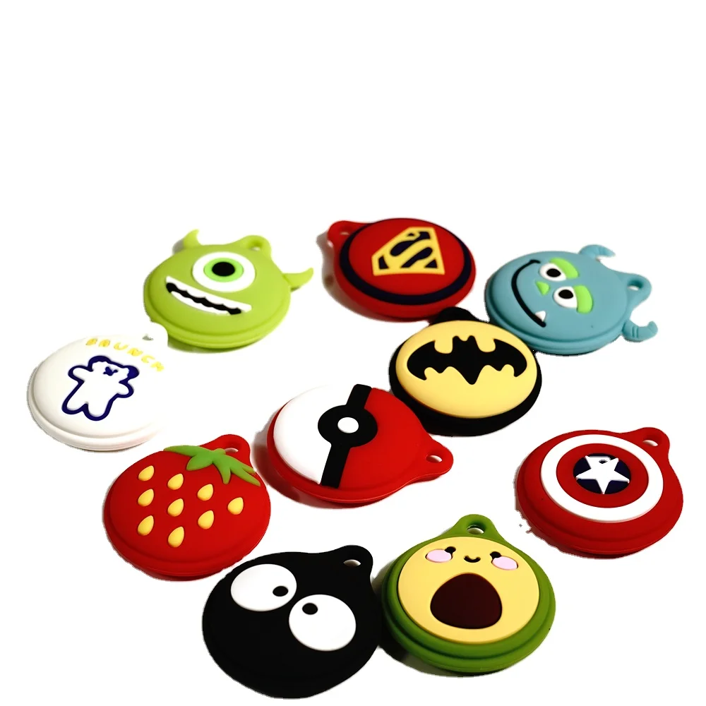 

Customised 3D Cartoon Wholesale Keychain Protective Cases For Airtags Soft Silicone Anti-lost Cover Cases For Apple Airtags