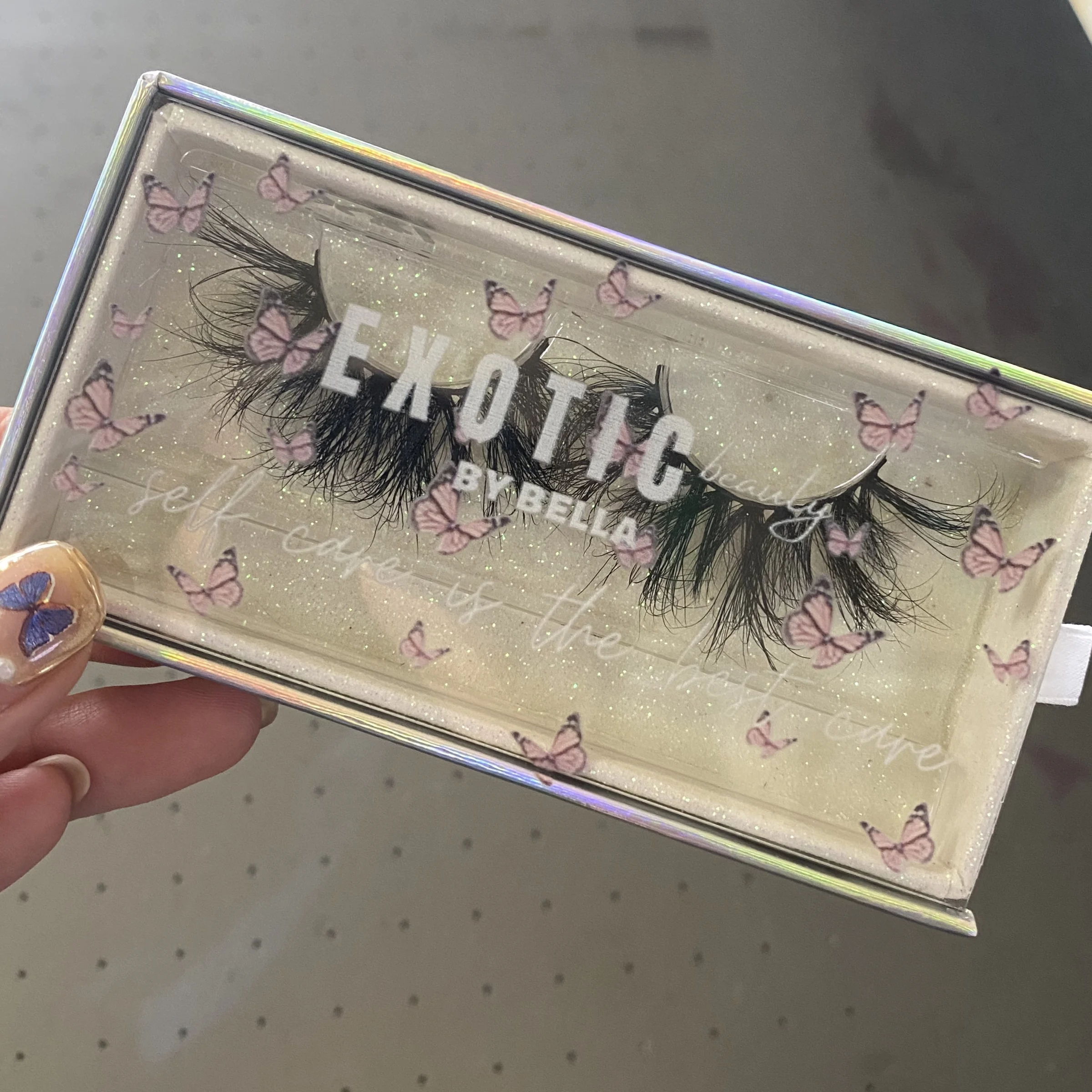 

Anforlin false eyelashes mink 3d full strip lashes private label butterfly eyelash case eyelash vendor customized boxes, Natural black