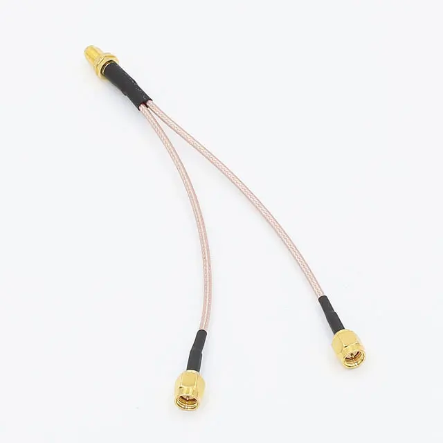 

1 SMA Female To 2 SMA Male Connector Y Type RF Coaxial Pigtail Cable