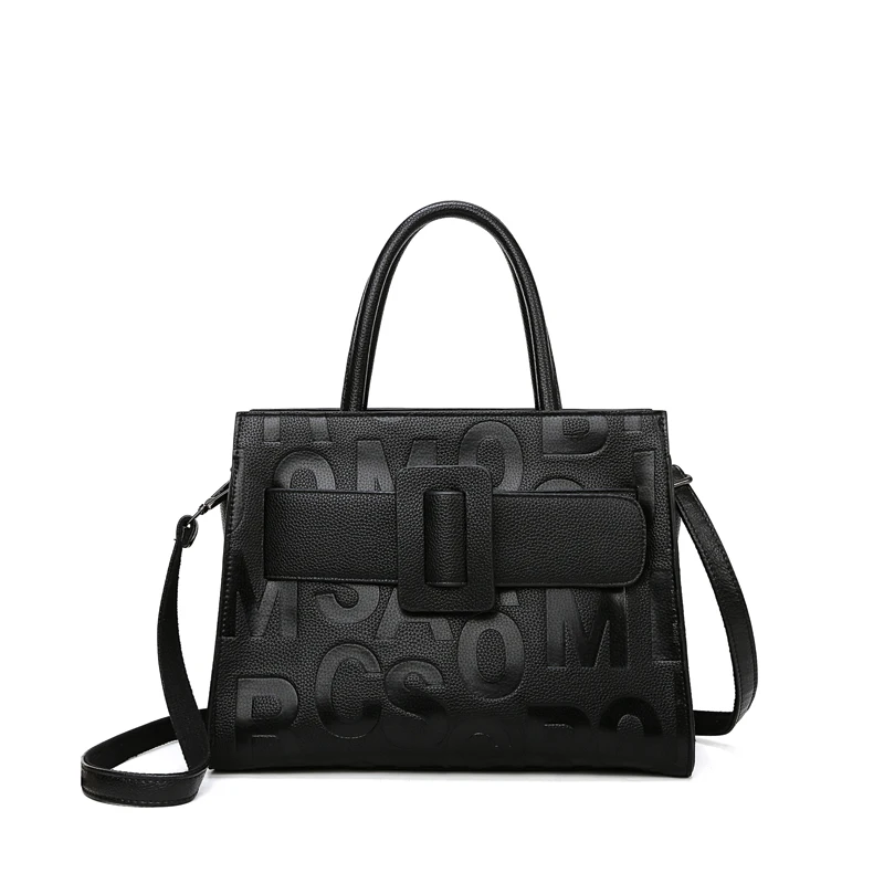 

Fashion Famous Luxury Brand Style Women Bags Genuine Leather Bag Solid Color Handbag Day Clutch Cowhide Quality Louis Brand, Black