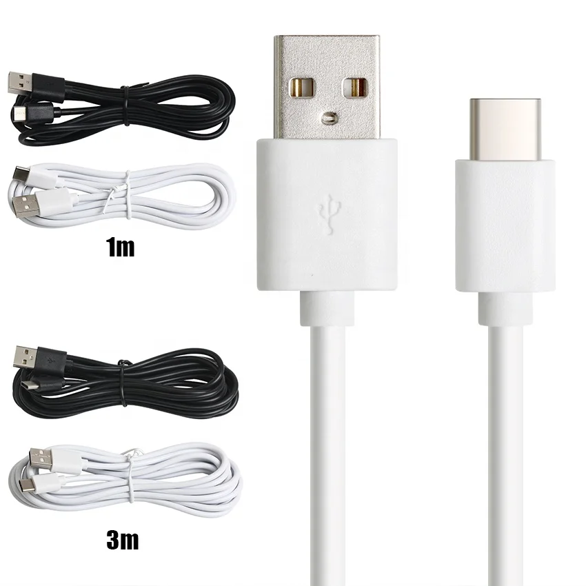 

0.25m 0.5m 1m 2m 3m USB Charger Cable For iPhone X XS Fast Charging Type C Micro Usb Cord for Samsung Mobile Phone Cables, Black white