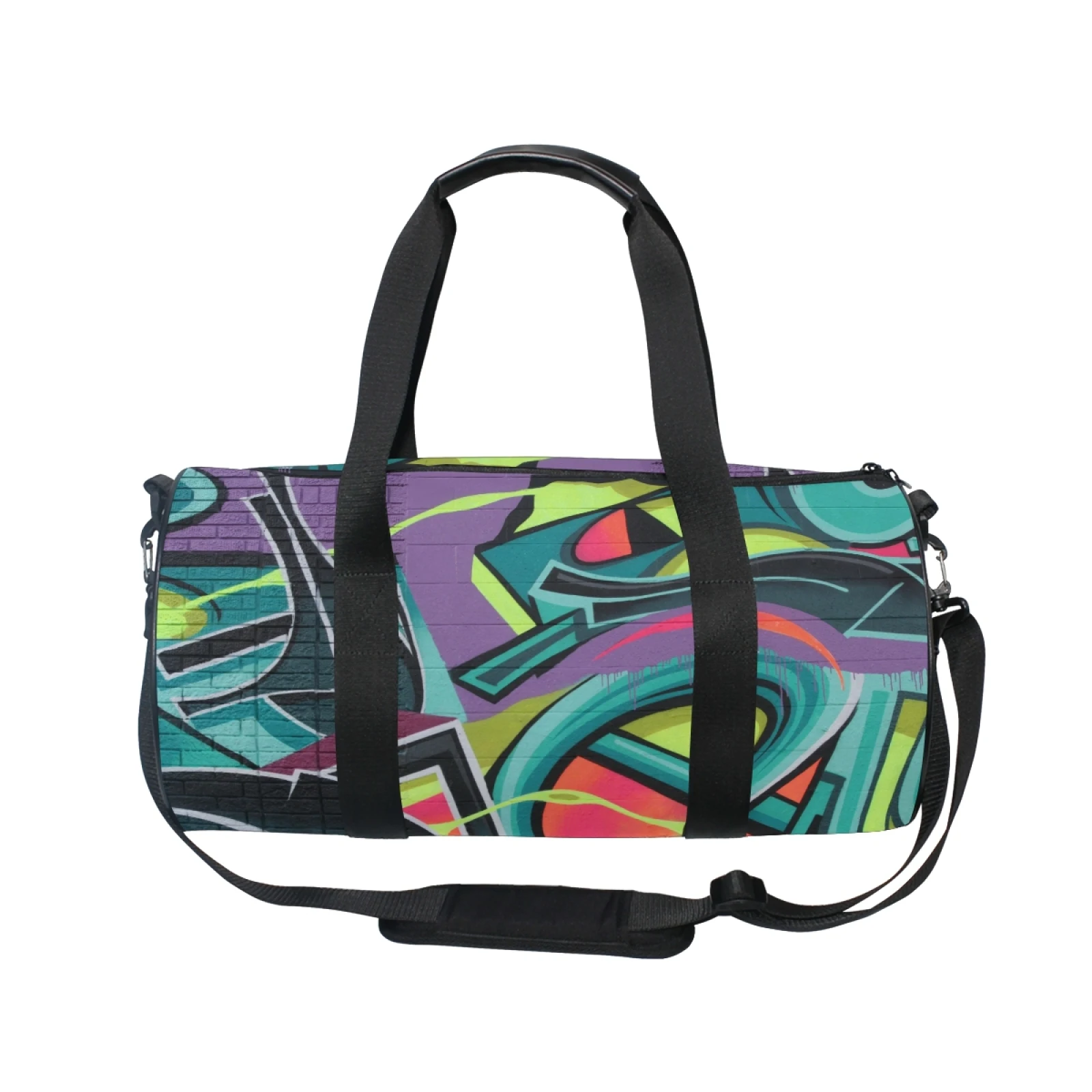 

Street Style Customize Graffiti Travel Weekend Overnight Tote Bag Weekend Duffel Bag