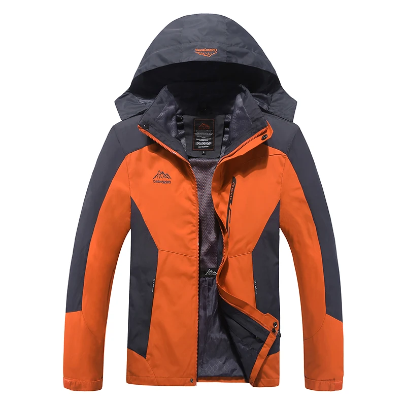 2019 Winter motorcycle riding skiing waterproof  wind breaker rain coat custom outdoor 3 in 1 man jacket two piece wholesale