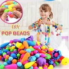 Amazon ホットポップビーズ diy のジュエリーメイキングキットポップスナップビーズセット創造 diy ビーズためキッズガールズ幼児
