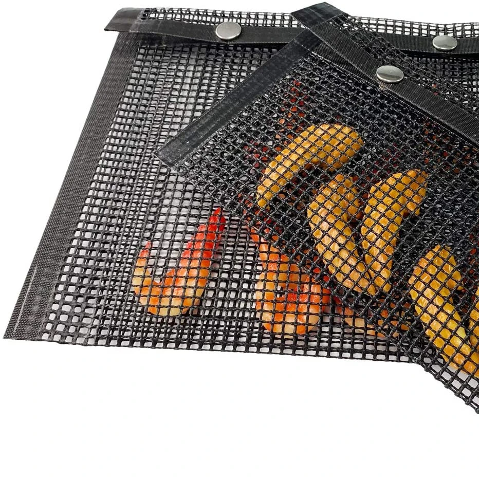 

Customized size non-stick fiberglass reusable PTFE cooking bbq grill mesh bag