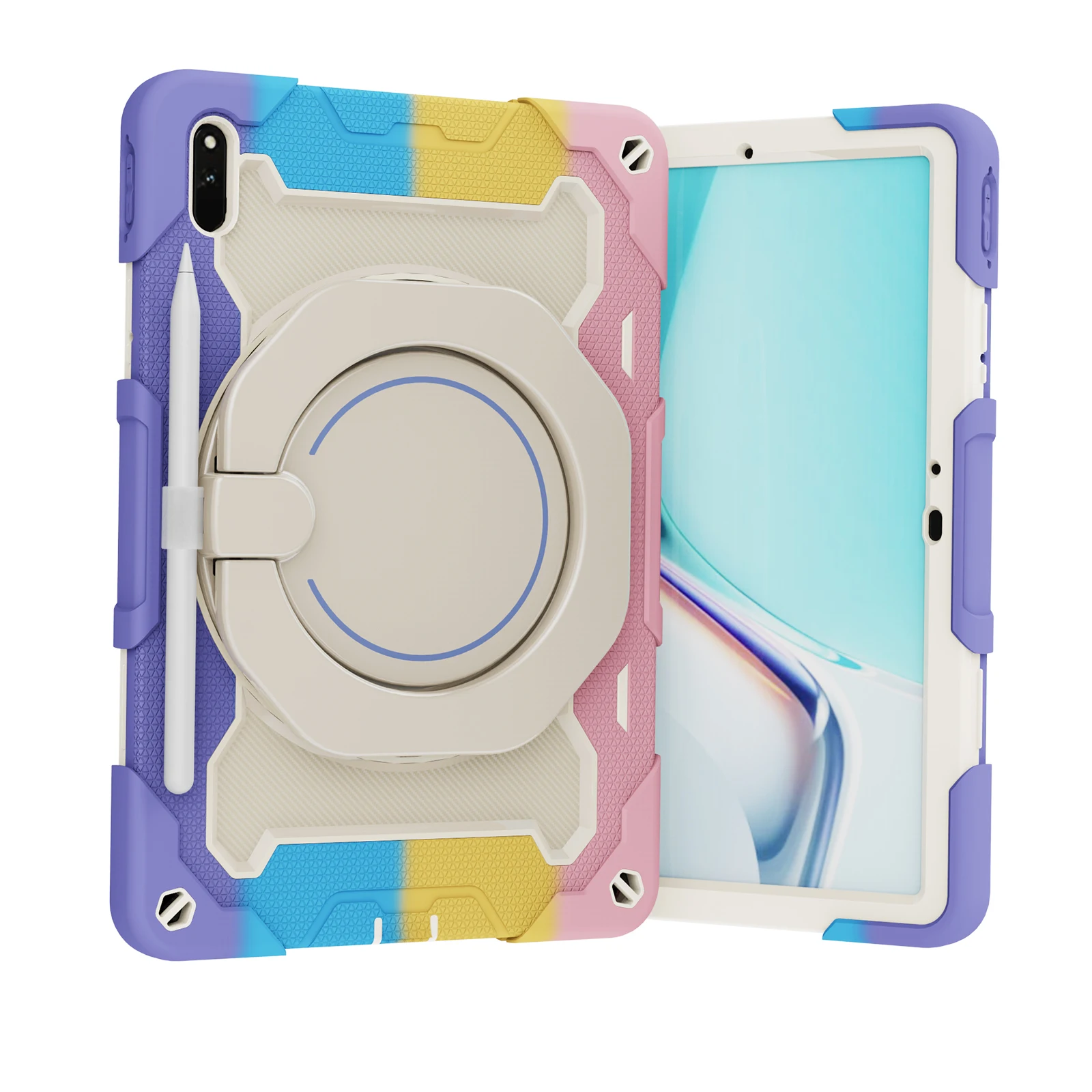 

Armor Shockproof Tablet Covers With Shoulder Strap Protective Tablet Case For Huawei Matepad 11 10.8 Inch