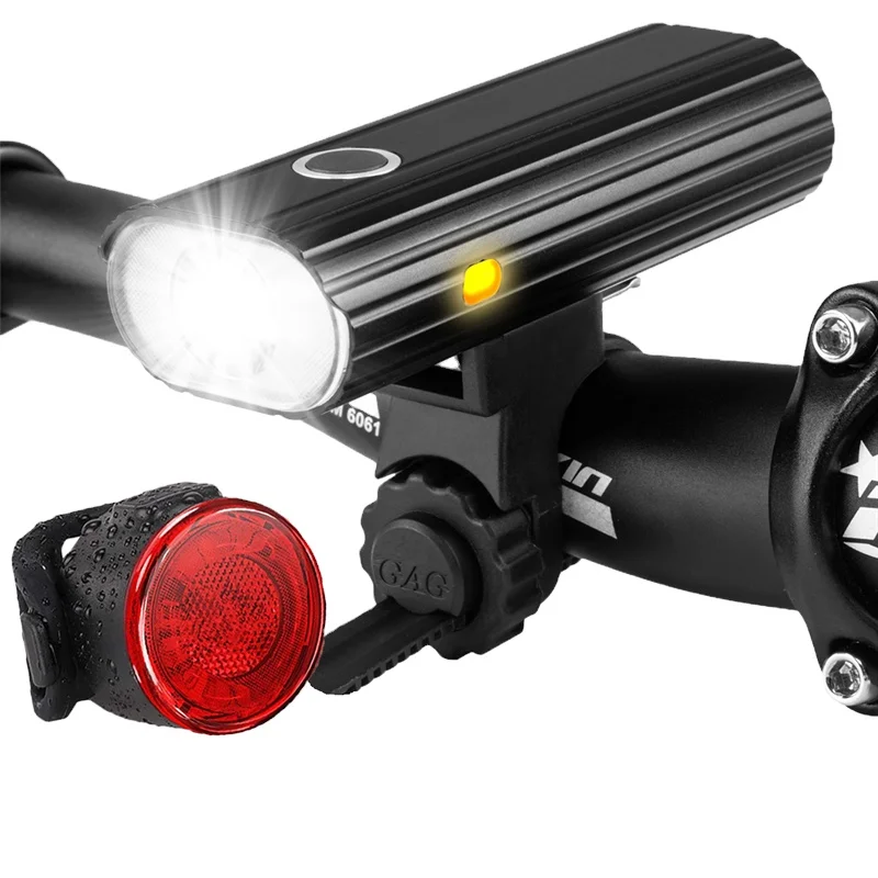 

Bike Headlight Waterproof 800 Lumen USB Rechargeable LED Handlebar Lamp Cycling Safety Flashlight Bicycle Light