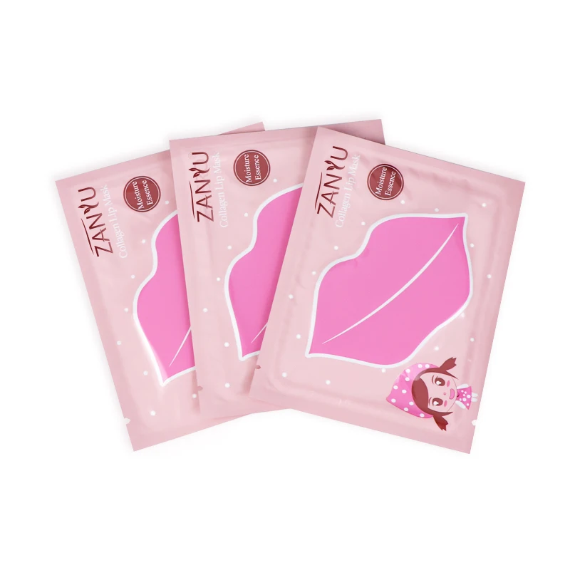 

oem custom wholesale private label coconut plumping moisturizer Pink sheet collagen lip mask