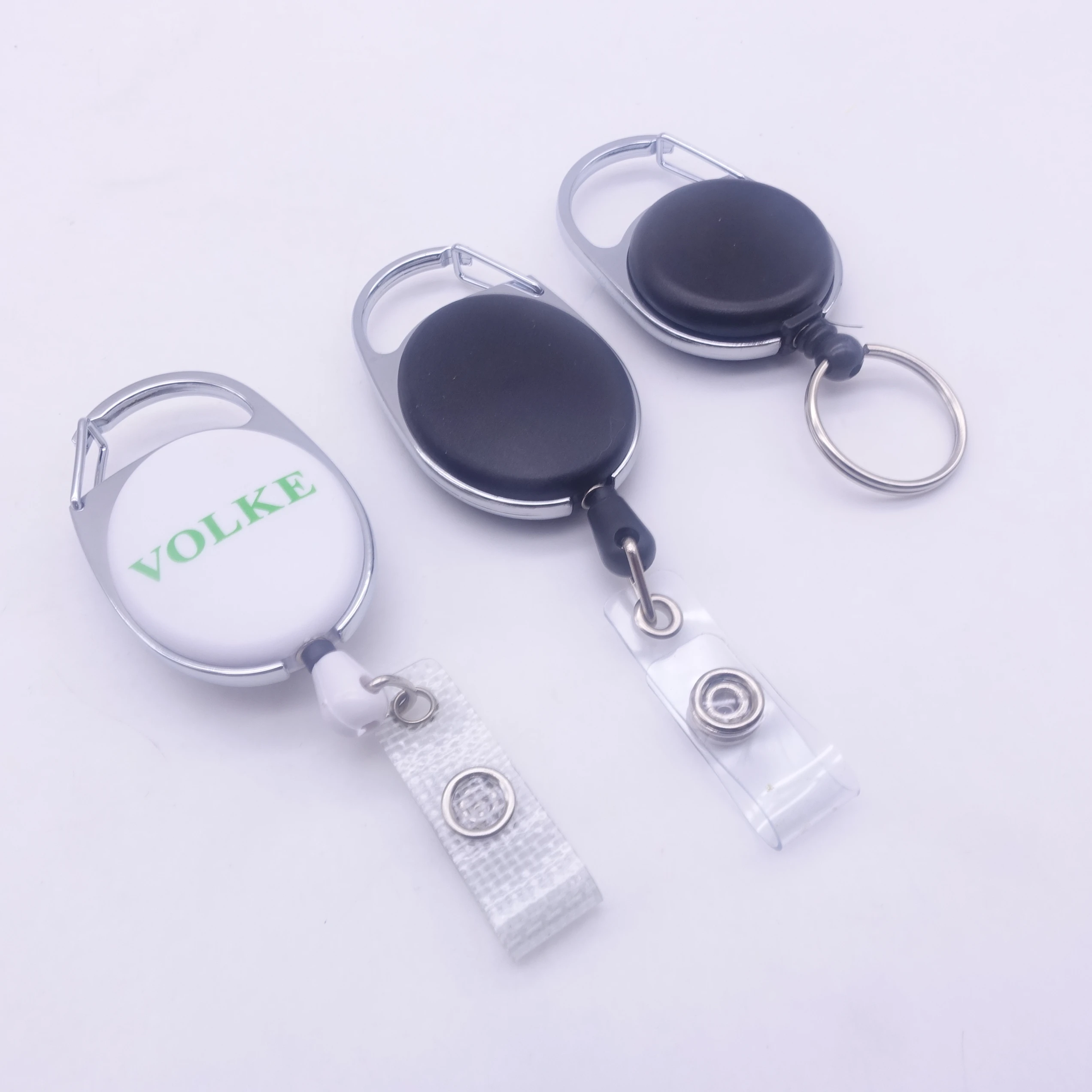 

2022 Custom decorative retractable id card working badge holder magnetic yoyo badge reel