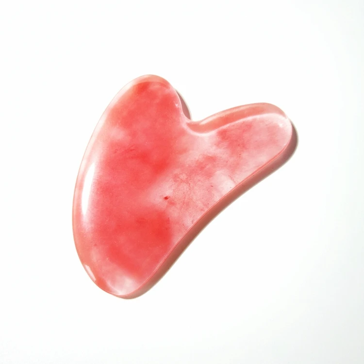 

chinese manufacture best price faccial massage watermelon quartz face jade roller and guasha